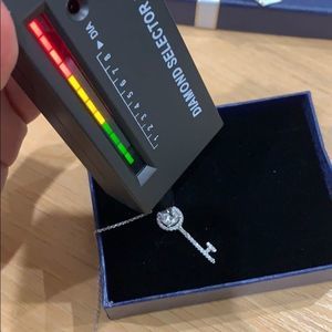 Diamond necklace key style